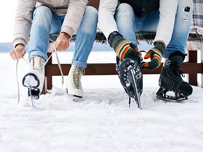 Ice skating
