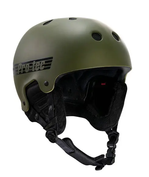 Pro-Tec Old School Certified Snow Helmet - Matte Olive