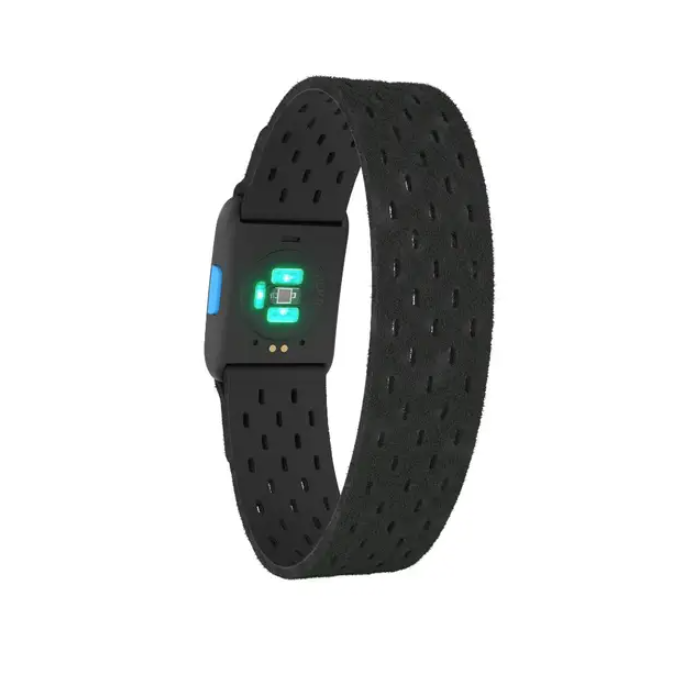WAHOO TICKR FIT HEART RATE MONITOR ON THE ARM